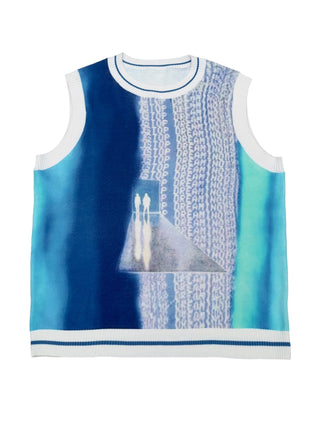 "Stop Dreaming" Knitted Vest - Maison Bon Voyage